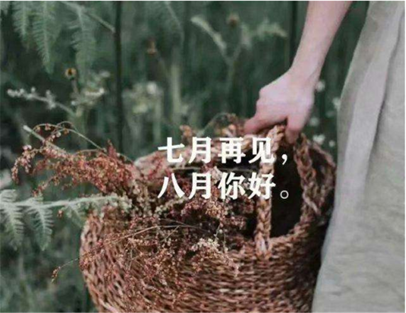 7月再见，8月你好！