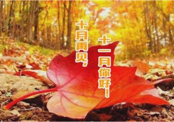 十月再见、十一月你好