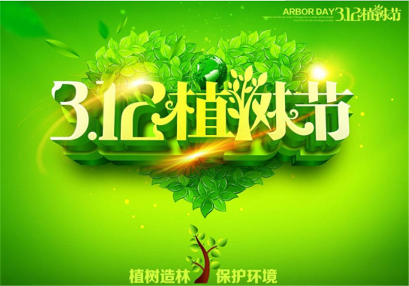 多一片绿叶，多一份温馨——植树节